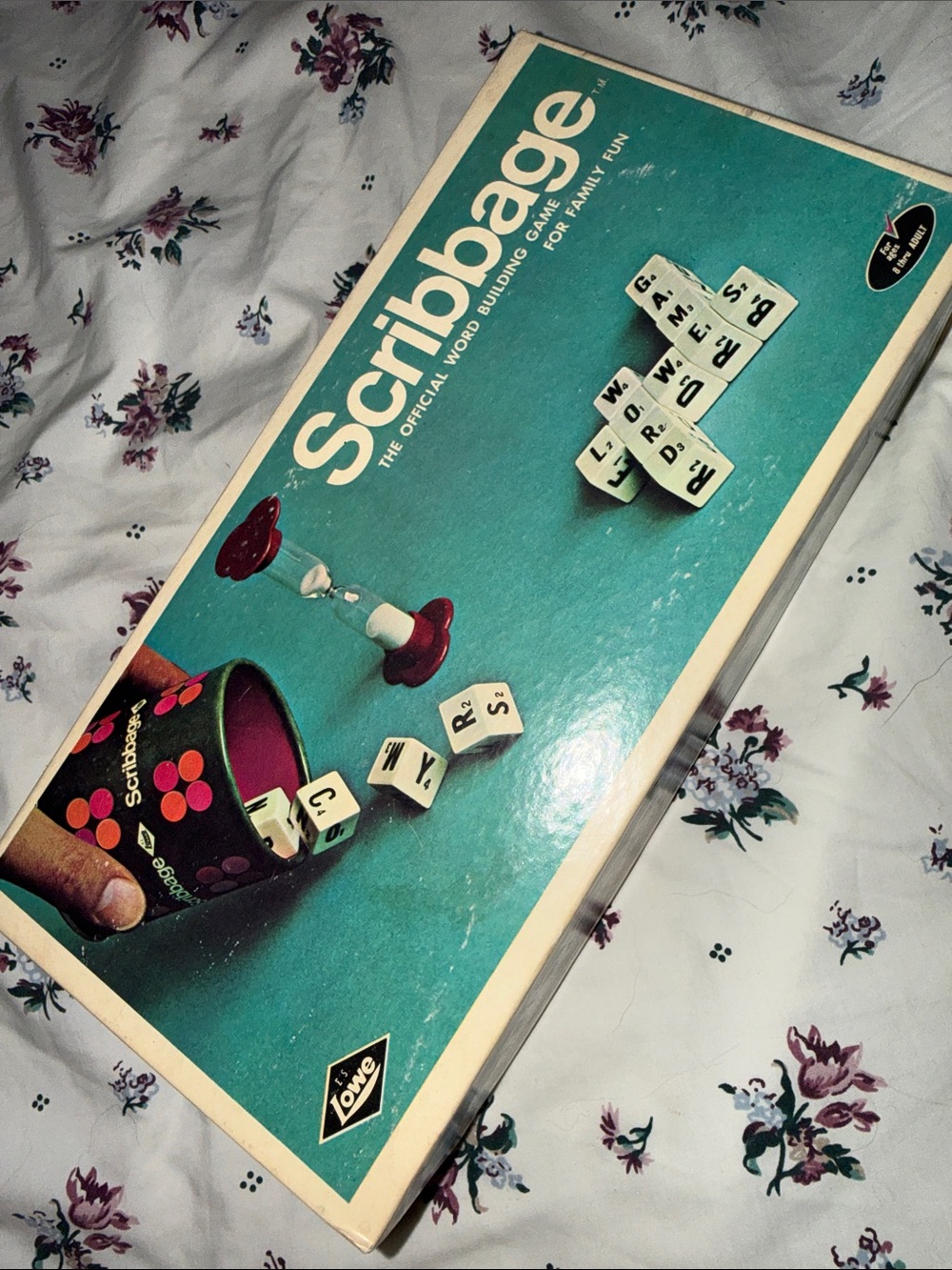 1969 Vintage Scribbage Word Game by E. S. Lowe Co. Complete